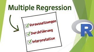 Multiple lineare Regression in R ALL IN ONE  Voraussetzungen Durchführung und Interpretation [upl. by Piderit917]