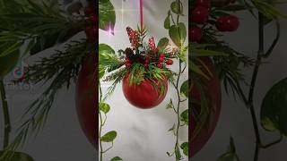 Arreglo Navideño con esfera de unicel [upl. by Haizek]