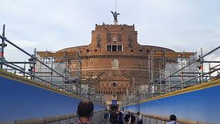 Castel SantAngelo Rome walking tour [upl. by Hardden]