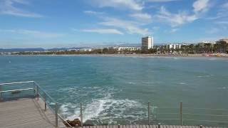 Salou Beach In Spain 19 May 2016 [upl. by Skip]