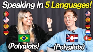 2 Polyglots Speaking In 5 Languages Keep Switching Language [upl. by Mitzi]