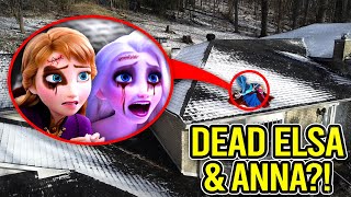 DRONE CATCHES ELSA amp ANNA IN REAL LIFE FROZEN MOVIE [upl. by Strage477]