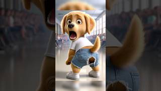 The awkward moment that cute puppy will never forget 😨 ai dog aidog cute puppy cartoon aiart [upl. by Adiazteb]