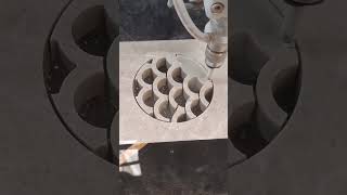 Fish scale pattern stone craftsmanship smooth water cutting Stone Processing Waterjet Cutting M [upl. by Rettig]