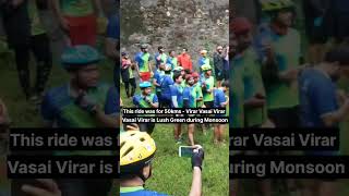 TOUR DE VASAI  MONSOON CYCLING  monsoon nature greenary beauty shorts viralshorts trending [upl. by Thetes]