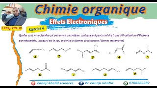 Formes mésomères ou formes de résonance exercice 4 [upl. by Eenaej]