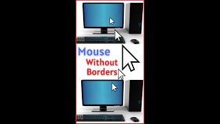 Mouse Without Borders  One Mouse Access Two Different Computer shorts tricks hacker [upl. by Jerry]