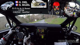 rallye des vignes 2023 caméra embarquée Clio 5 rally4 par video42officiel [upl. by Eiramrefinnej]