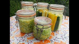 CONSERVES DE COURGETTES par Lactofermentation  En direct du Potager [upl. by Laney424]