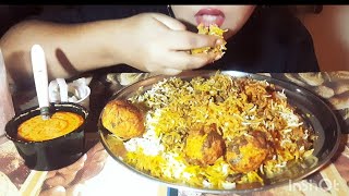 Asmr Eating Egg Biriyani Gravy Strawberry Milk  mukbang eatingsounds food eatingvideos [upl. by Nie647]