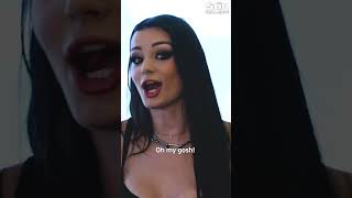 AEW Wrestling star Saraya WALKS OUT of interview 👀 shorts [upl. by Arihk]