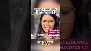 VENEZOLANOS ASILADOS EN EEUU PROTESTAN PORQUE NO LES PROPORCIONAN HOSPEDAJE 5 ESTRELLAS [upl. by Aserehc]