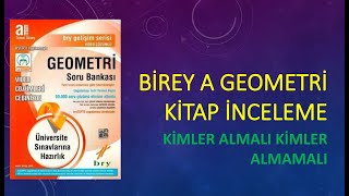 Birey A Geometri Soru Bankası Kitap İnceleme [upl. by Ycnaffit914]