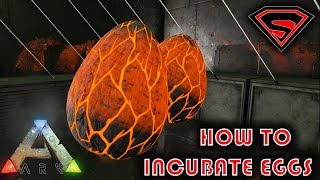 ARK HOW TO INCUBATE EGGS  HOW TO GET AND INCUBATE FERTILIZED EGGS IN ARK USING AC UNITS [upl. by Rosetta]