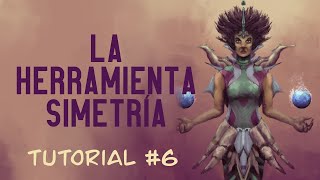 Herramienta simetría o espejo  Tutorial Digital painting  Procreate [upl. by Salohcin]