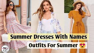 Summer Dresses 2024 Summer Outfit Ideas Summer Dress For WomenTypes Of Summer Dresses With Names [upl. by Kerek903]