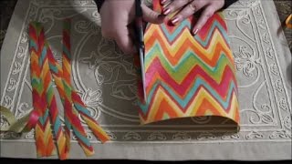 ASMR Present Wrapping wHand Made Bow  No Placemat Scratching [upl. by Eben]