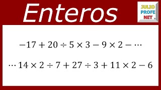 OPERACIONES CON ENTEROS SIN SIGNOS DE AGRUPACIÓN  Ejercicio 2 [upl. by Radmen]
