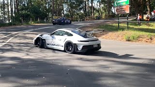 2024 Adelaide Rally Greenhill Rd Hairpin Highlights Drifting spin outs engine faults and more [upl. by Enyawud]