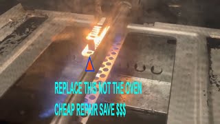 Gas Oven Not Heating Up Easy Cheap Fix Under 30 Bucks Igniter Replacement [upl. by Anaiviv382]