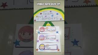 School Project name plate Diy at home schoolproject shorts school [upl. by Annahgiel672]