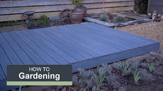 How to install a composite deck with Wickes [upl. by Aeet619]