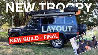 NEW Toyota 70 Series Troopy 2024 Camper Build  Final  NEW LAYOUT REVEAL [upl. by Nievelt]