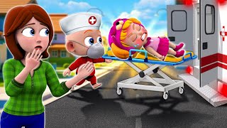 Baby Got Sick Song😱 Taking Care Of Baby  Healthy Food vs Junk Food More Nursery Rhymes amp Kids Songs [upl. by Repinuj]