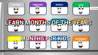 Months of the year song  12 Months of Years for Kids  Months with Dedé [upl. by Enineg19]