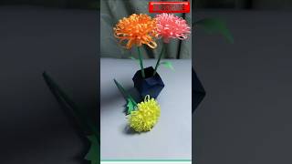 Paper Flower Craftflower craftpaper flowers diy [upl. by Eram]