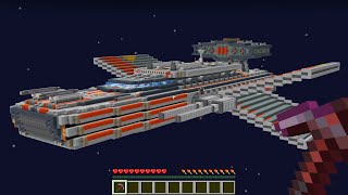 Ik Bouw Een GIGANTISCH RUIMTESCHIP In Minecraft Survival PixelBuren [upl. by Adnahsam]