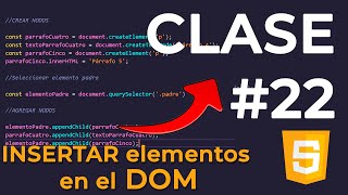 ⭐ JS 22 APRENDE a USAR createElement appendChild append 📚 Curso JAVASCRIPT [upl. by Eolanda669]