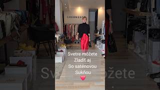 Dámska saténová sukňa IMPERIAL pre VÁS 😍 grebnesor fashion autumnfashion ootd ootdpost outfit [upl. by Melba]