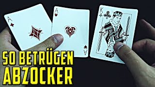 So betrügen ABZOCKER mit Karten  Hütchenspieler Trick 3 Card Monte Tutorial [upl. by Alemahs461]