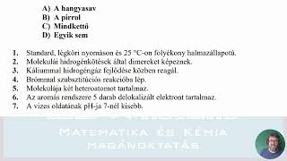 OH 2024 kémia emelt mintafeladatsor 15 feladat [upl. by Apilef]