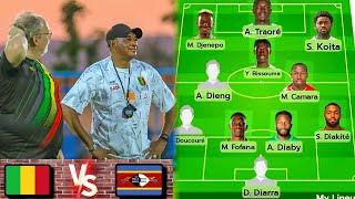 Mali vs Eswatini  Composition probable [upl. by Eartnoed]