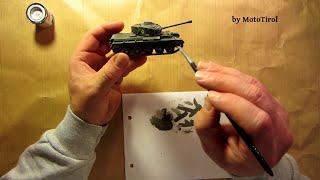 Revell A34 Comet MK1 Dry Brushing [upl. by Holds]