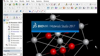 Material Studio  crystal structure amp geometry optimization MajidAli2020 [upl. by Idnek105]