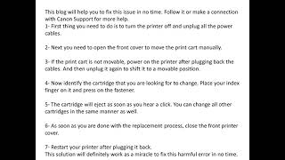 Canon Printer Error Code b504 [upl. by Htaeh]