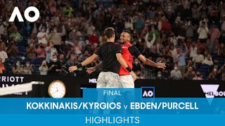 KokkinakisKyrgios v EbdenPurcell Highlights F  Australian Open 2022 [upl. by Yasnyl]