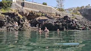 Piscina Natural Acantilado de Los Gigantes Tenerife 26°C 1317 February 6 2024 tenerife natural [upl. by Ivad]