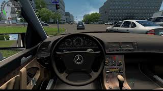 City Car Driving  MercedesBenz SClass 600SEL W140 [upl. by Ahcatan]