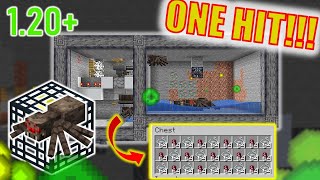 ONE HIT Spider XP Farm for Minecraft 120 [upl. by Richella]