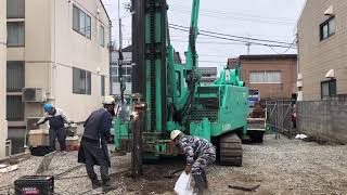 【現場】鋼管杭工事の解説！Explanation of steel pipe pile construction [upl. by Aelaza]