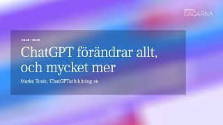 ChatGPT foÌˆraÌˆndrar allt och mycket mer [upl. by Ariek]