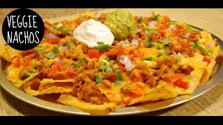 Baked Veggie Nachos Recipe [upl. by Aloysius6]