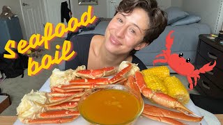 Crab Leg Mukbang amp Botox Storytime 🦀 [upl. by Jesselyn725]