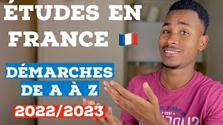 Etudes en France procédure 20222023 les démarches de A à Z sur Campus France 🇫🇷 [upl. by Schiff]