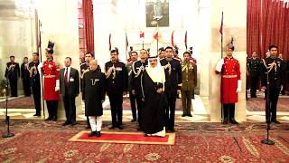 King Hamad Bin Isa AlKhalifa of Kingdom of Bahrain called on President Mukherjee [upl. by Yert]