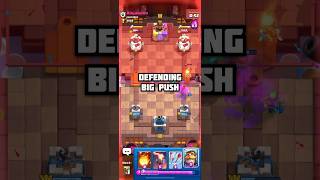 Defending Big Push clashroyale logbait shorts [upl. by Virge961]